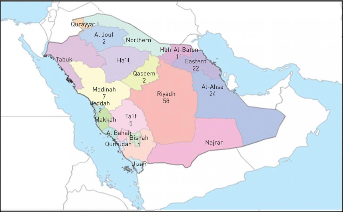 Mapa de al ahsa Arábia saudita