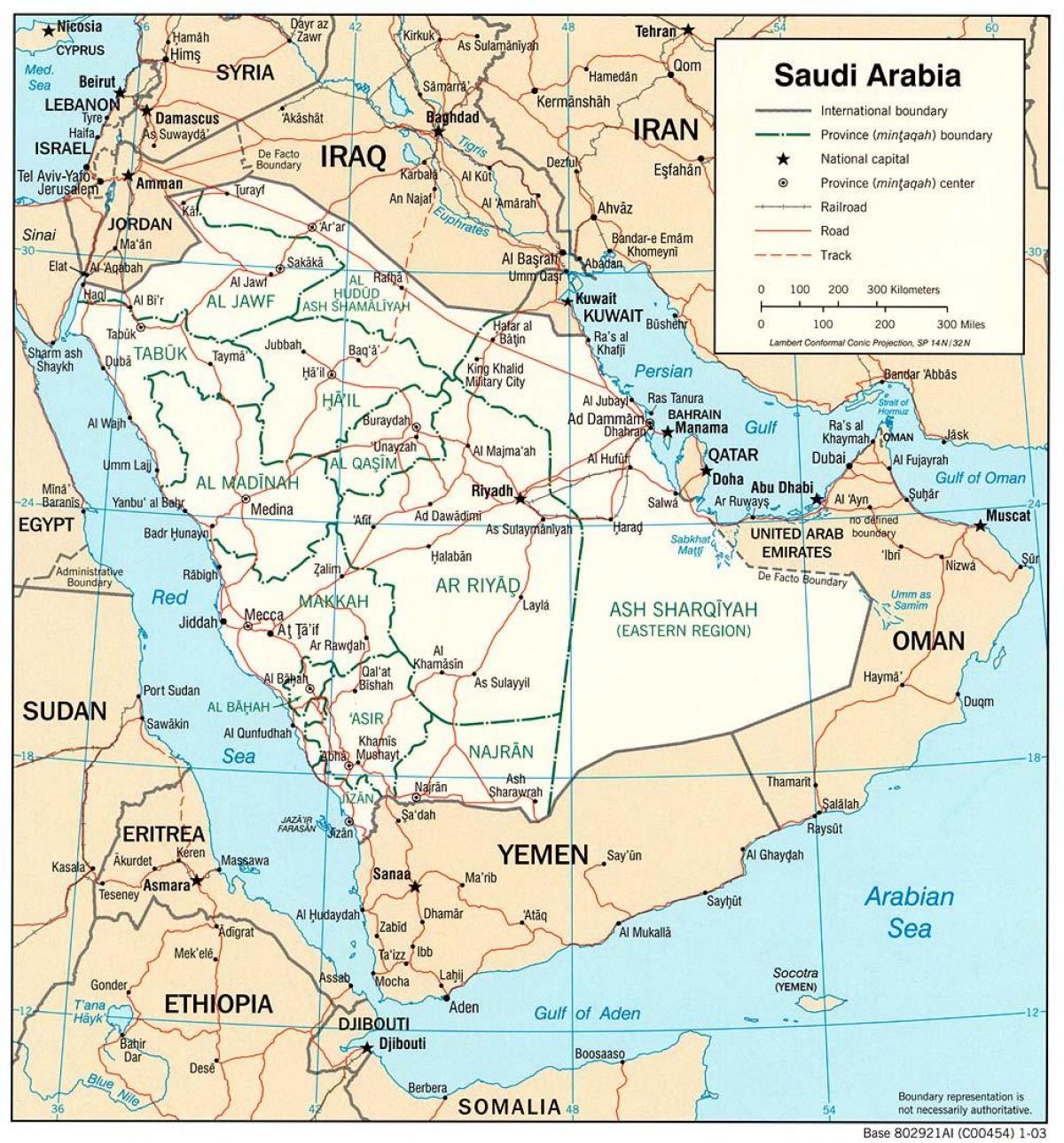 mapa de KSA