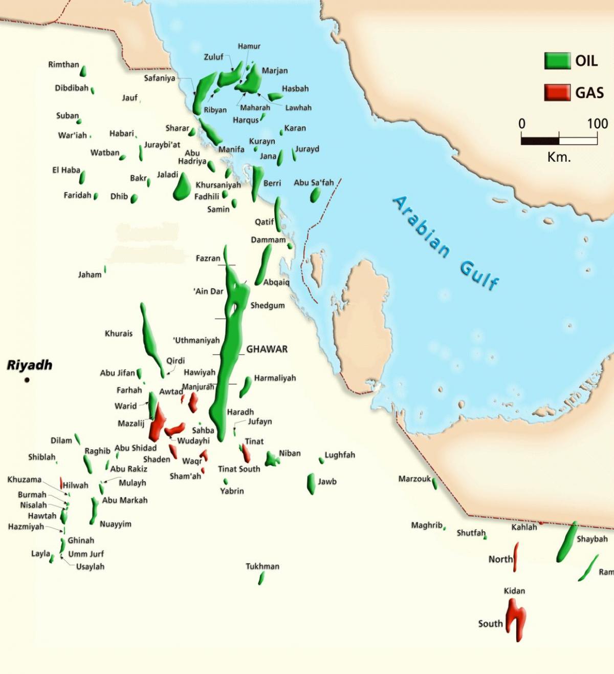 Mapa de manifa Arábia saudita