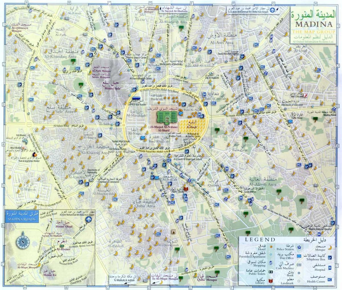 mapa de madina munawara Arábia saudita