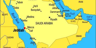 Jeddah KSA mapa