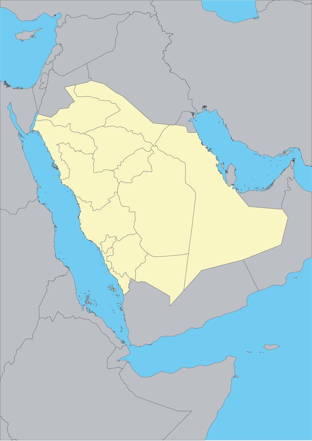 KSA mapa do vetor de