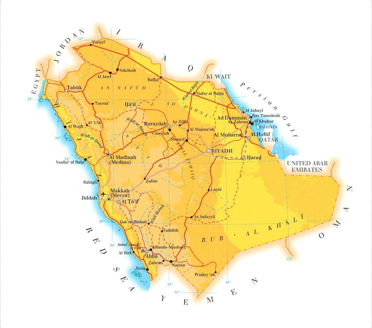 dammam KSA mapa