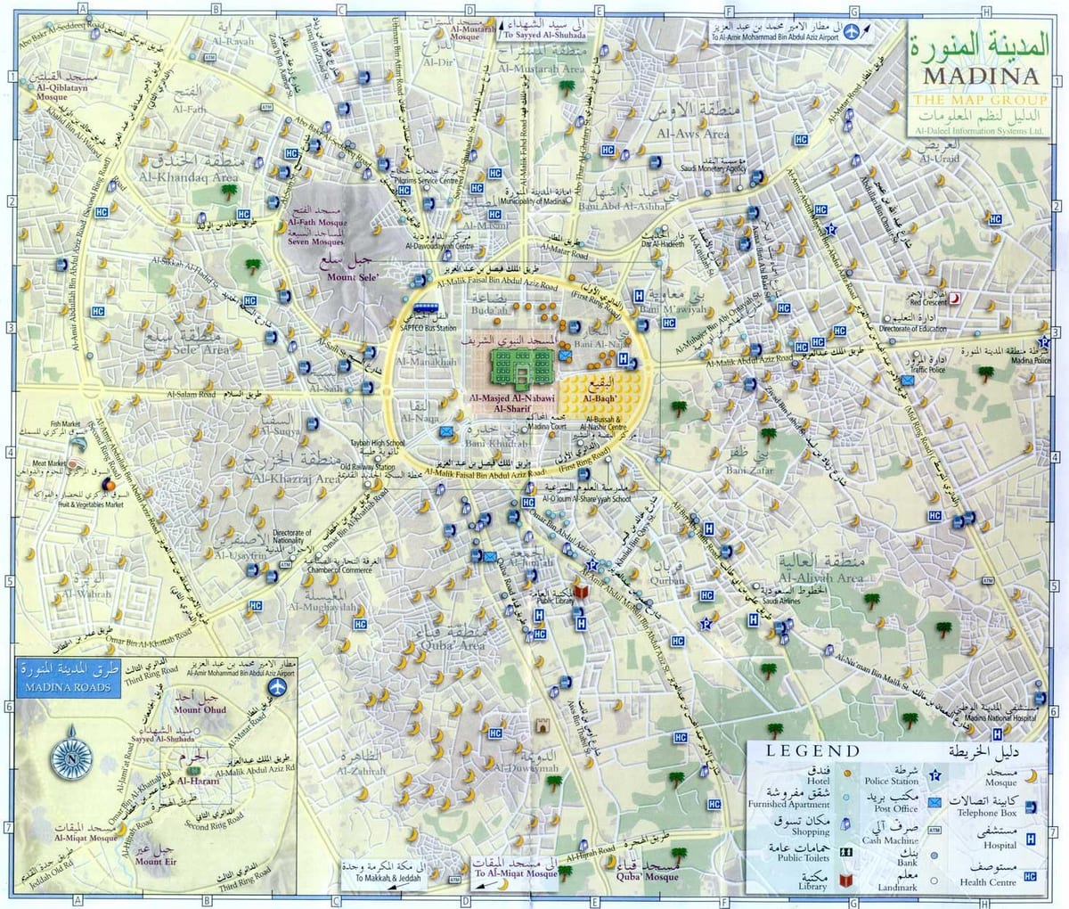 mapa de madina munawara Arábia saudita