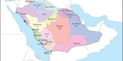 Mapa de al ahsa Arábia saudita