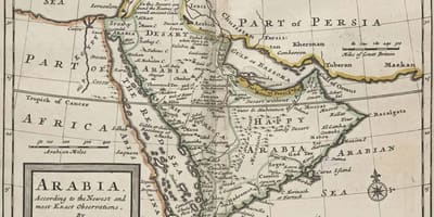Mapa da antiga Arábia saudita