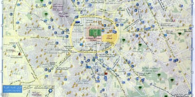 Mapa de madina munawara Arábia saudita