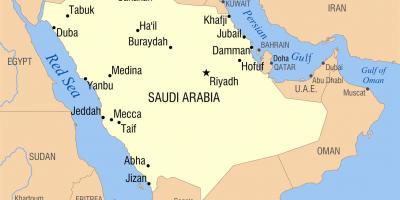 Riad KSA mapa